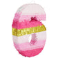 Blue Panda Number 6 Pinata Pink And Gold Foil For Girls - 6Th Birthday Party Decoration - Small Pinata - Pink Six-Shaped Candy Holder (16.5 X 11 Inches)