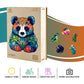 Jigfoxy Wooden Puzzles for mature-themeds  Panda Wood Puzzles mature-themed  Unique Animal Shape Wooden Jigsaw Puzzles  Birthday Gifts for Puzzles Lovers Family Friend (L-11.3 * 13.3in-230pcs)