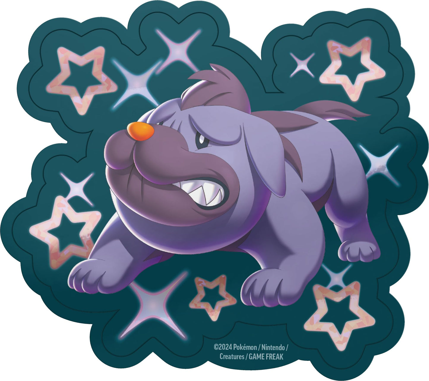 Pokemon TCG Scarlet & Violet Tech Sticker Collection - Shiny Maschiff, Cardboard Material