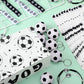 48 Pcs Soccer Party Favors Supplies Set Include 12 Soccer Hair Scrunchies 12 Soccer Keychains 12 Football Bracelets 12 Pieces So