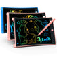 Bravokids Toys Gifts For 3-6 Years Old Girls Boys, 3 Pack Lcd Writing Tablet With 6 Stylus, 8.5 Inch Colorful Doodle Board Drawing Pad For Age 3 4 5 6 7 8 Years Old Kids