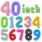 Vonokee 40 Inch Light Green Giant Number Balloons 1, Jumbo Digital Foil Mylar Balloon For Birthday Party Wedding Anniversary Cel