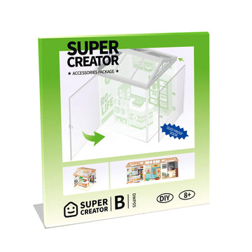 Robotime Dust Proof Door For Super Creator Super Store Age 8+