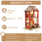 Diy Book Nook Kits - Creativity 3D Wooden Puzzle Bookend Bookshelf Decor For Teen Adults - Miniature Dollhouse Kit Crafts, Tiny