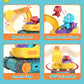 Lehoo Castle Remote Control Car for Toddlers, Rechargeable Construction Toys, RC Excavator Toys for Boys 3-5 Year Old, Toys for