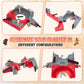 Ketiee Fingerboard Skate Park Kit: 17Pcs Finger Skateboard Ramp Set With Exclusive 11 Ramps 4 Mini Skateboards & Roller Skates, Large Finger Skatepark Training Props Toys Gifts For Kids Ages 6 And Up
