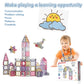 Neoformers Magnetic Tiles 40Pcs Magnet 3D Building Tiles Kids Toys For 3 4 5 6 7 8+ Years Old Boys Girls Magnet Toys Stem Educational Learning Magnetic Blocks Toy Set For Toddlers Child