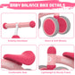 Baby Balance Bike Toys For 12-36 Months Boys Grils Baby Bike Kids Toy Toddler Bike No Pedal Best First Birthday Gifts Children Walker Infant 4 Wheels Bicycle Tarining Bike (Pink)