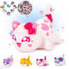 Aplushuman KC Heart Cat Plush + 60-Sticker - Goddess Cat Collection - 100% Embroidered Plushie - Cat Stuffed Animal Collectible