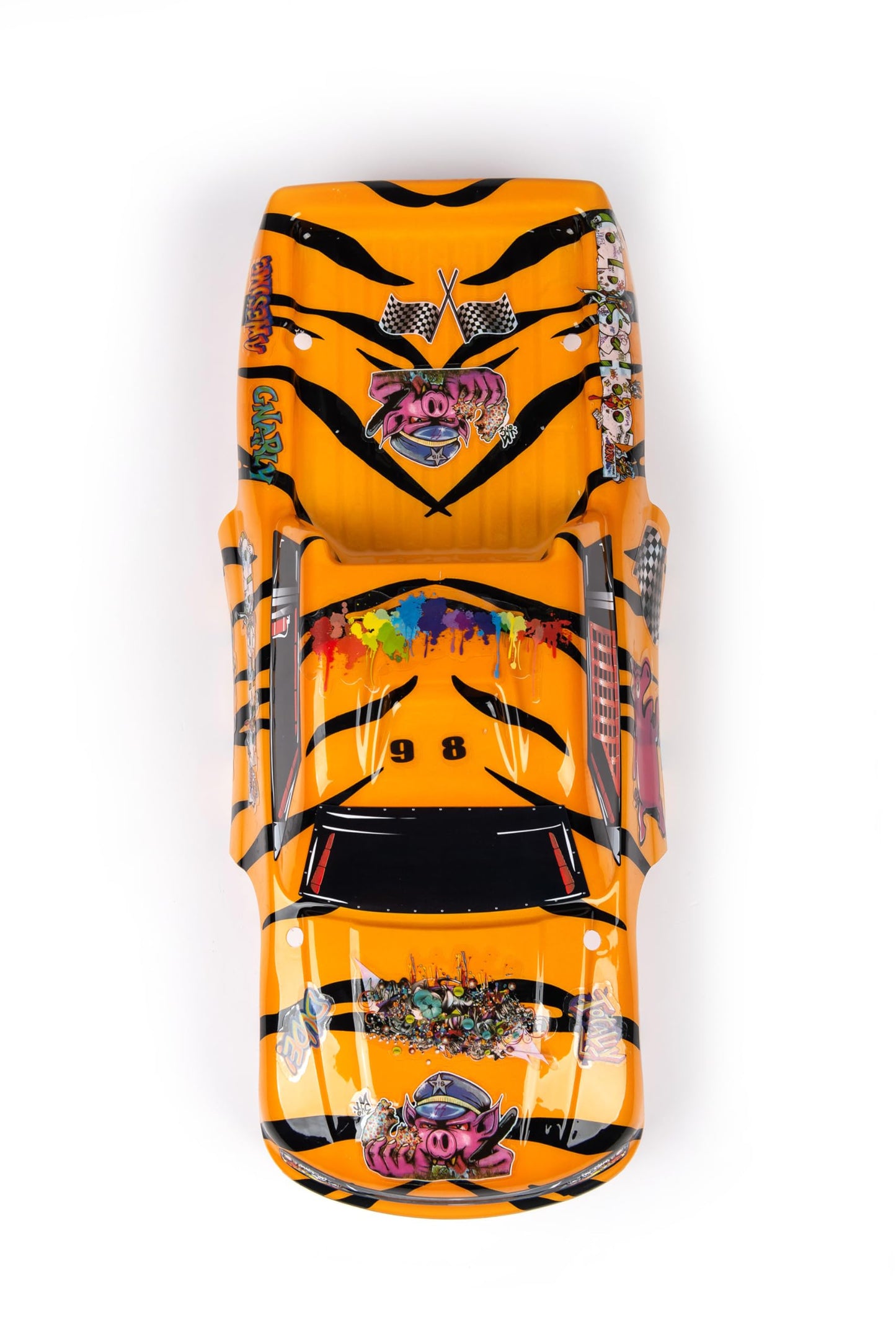 SummitLink Custom Body Compatible for 1/10 Scale RC Car or Truck (Truck not Included) (Tiger)