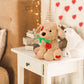Valentines Day Gifts For Her Women Girlfriend Kids Funny Cute Plush Stuffed Animal Puppy Dog With Rose Gifts For Daughter Wife M