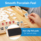 Timissu Rummy Cube Game for 6 Players - 160 Tiles, Wooden Racks, Travel Size, Multiple Colors, Classic Family Board Game