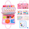 Busy Board Montessori Toys For 1 2 3 4 Year Old Toddlers Sensory Activity Busy Book For Fine Motor Skills, Airplane Car Travel E