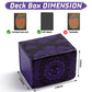 Deck Box for MTG Cards  Trading Commander Deck Case Holds 120+ Sleeved Cards  PU Leather Magnetic Collectible Card Storage Box Fits for TCG Magic Card (Purple)