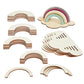 Colorations Decorate Your Own Wooden Rainbow, Set Of 6