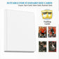 enhanced 9-Pocket Zippered Trading Card Binder  540 Pockets Double-Sided Side-Loading Card Organizer Album  PU Leather Card Holder Protector for MTG  TCG  Sports Cards (White)