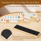 Soopotay Rummy Game for 2-4 Players, 106 Melamine Tiles, 4 Wooden Racks, Portable Case, 11.02" x 4.53"