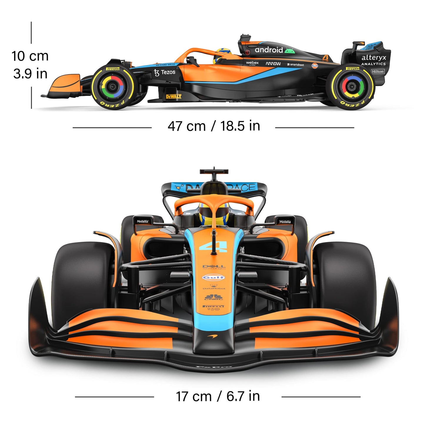 Voltz Toys Authentic Licensed 1:12 McLaren F1 MCL36 Remote Control Car - F1 Collection RC car Series for Kids and Adults - 2.4GH
