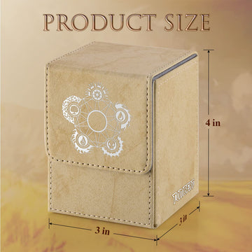 Tombert 150+ Premium Deck Box For Mtg, Ptcg, Large Capacity With 2 Dividers, Fits 150+ Sleeved Cards Tcg Trading Card Games (F-G