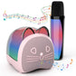 Kidsfaves Mini Karaoke Machine For Kids Adults,With Wireless Microphones & Light- Bluetooth Portable Speaker Birthday Gifts For