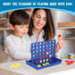 Pedolini 4 in a Row Connect Game - Travel Board Game, Medium Size, 9.4"x6.8", Plastic, Model GBEAR-4ROW-BLUE