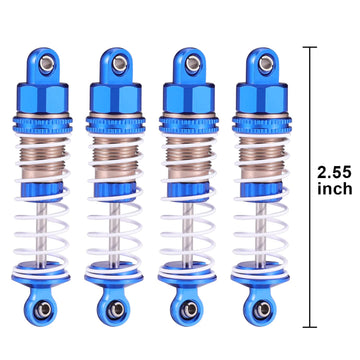 Haiboxing 1/18 Full Aluminum Oil Filled Shocks 4Pcs, All Metal Absorber Damper Rc Upgrad Parts For Hbx 18858 18868 18859E 18859A