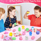 Amenon 28 Pack Valentines Animals Mochi Squishies With Cards Classroom Valentine'S Day Gifts For Kids Prefilled Kawaii Bear Stress Relief Squeeze Fidget Toys Exchange Favor Prizes School Goodie Bag
