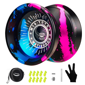 Watieoboo Yoyo Professional Metal Responsive Yo Yo M18, Responsive Yoyo For Kids Beginner, Unresponsive Trick Yoyos For Advanced
