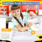 Coodoo Water Marbling Paint for Kids - Arts & Crafts Kit, A5 Size, Multicolor, Ideal for Ages 3-12