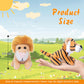 My Oli 10 Pack Plush Wild Animals Toys 3.5 Inch Jungle Small Stuffed Animal Bulk Plush Toys For Kids, Plush Tiger Lion Elephant Monkey Hedgehog Rabbit Squirrel Owl Fox Bison