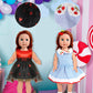 18 Inch Doll Clothes Accessories, Artst 18Pcs Doll Clothes Outfit Dress For 18 Inch, Xmas Gift For Girls(10 Set)