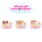 Baby Born Surprise Mini Babies Series 5 2.25'' - Unwrap Surprise Twins Or Triplets Collectible Baby Dolls With Soft Swaddle, Blanket, Rocking Horse, Age 3+ (918803)