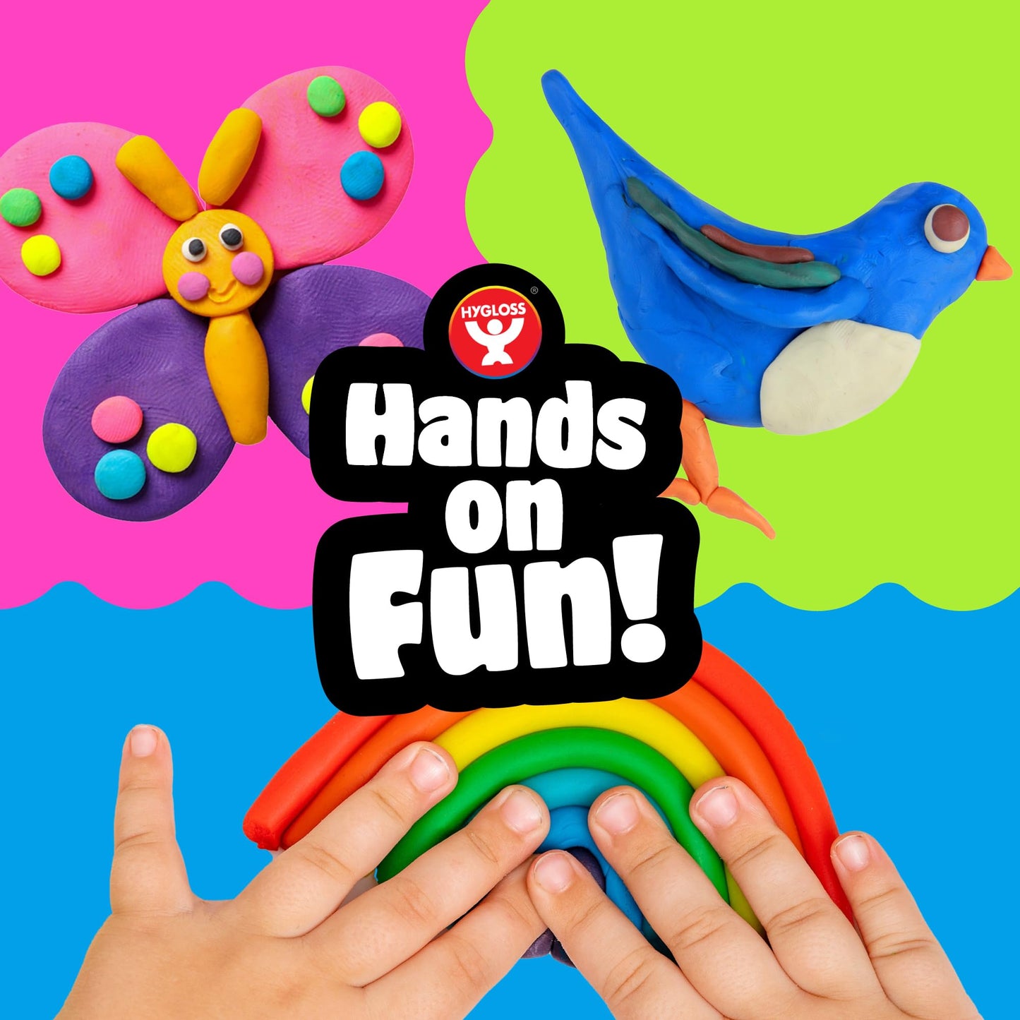 Hygloss Play Modeling Dough for Kids - Safe & Non-Toxic Sensory Dough for Arts and Crafts - 3 lb Tub - Play Clay for Toddler Act