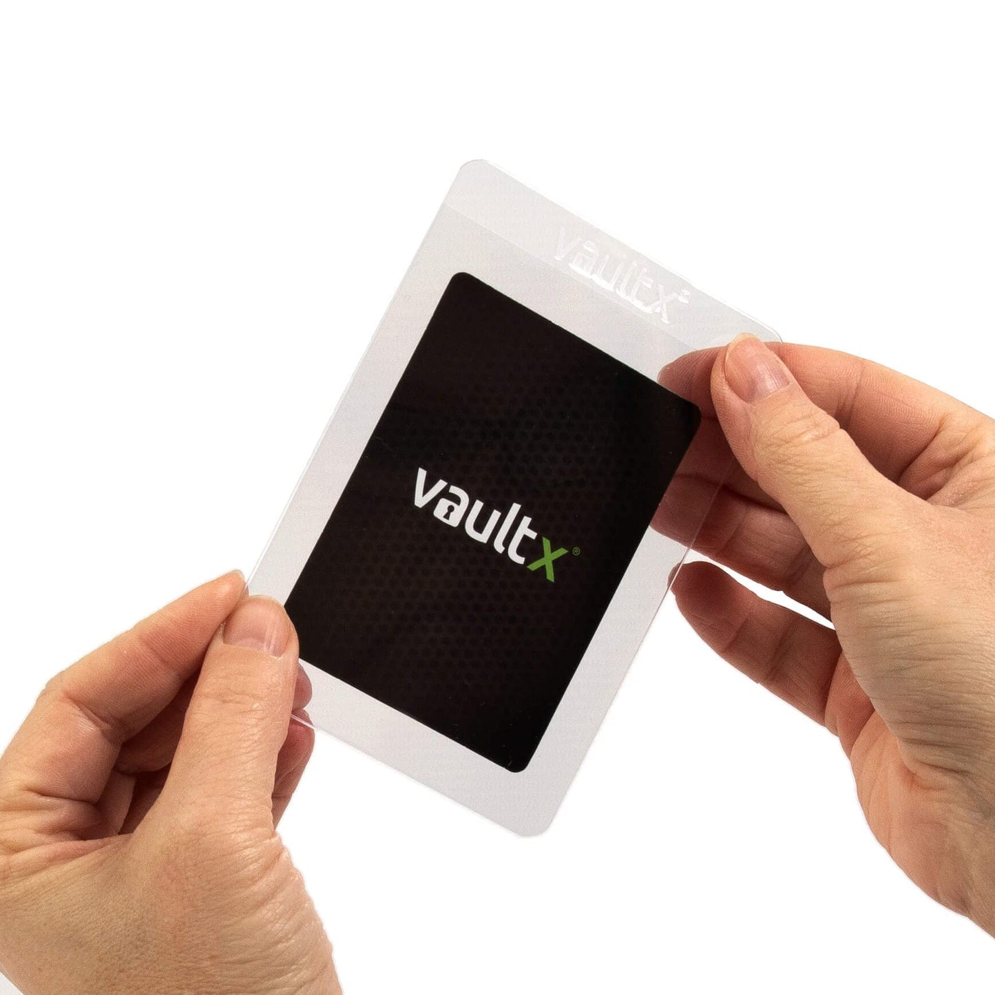 Vault X Semi-Rigid Trading Card Holders, 50 Pack, Clear Plastic Sleeves for TCG & Sports Card Grading, Model VX-PR00-00CL50