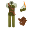 Kosgraiy Kids Peter Pan Costume Set,Boys And Girls Peter Pan Costume,Child Halloween Outfit,S/120