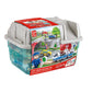 Hape City Railway And Train Bucket Set Toy With Hoisting Magnetic Crane For Trains, Trucks, And Cargo For Kids Ages 3 And Up, Multicolor