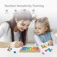 Robud Wooden Multiplication & Math Table Board Game, Kids Montessori Math Manipulatives Learning Toys Gift, Aged 3 Years Old And Up - 100 Wooden Counting Blocks