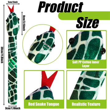 20 Pieces Slap Bracelets Snake Snap Bracelets Snake Slap Bracelets for Kids Halloween Slap Bracelets Snake Bracelet for Kids Ani
