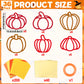 36 Set Fall Pumpkin Suncatchers Crafts for Kids DIY Autumn Window Tissue Paper Crafts Kit Thanksgiving Pumpkin Hanging Decor for