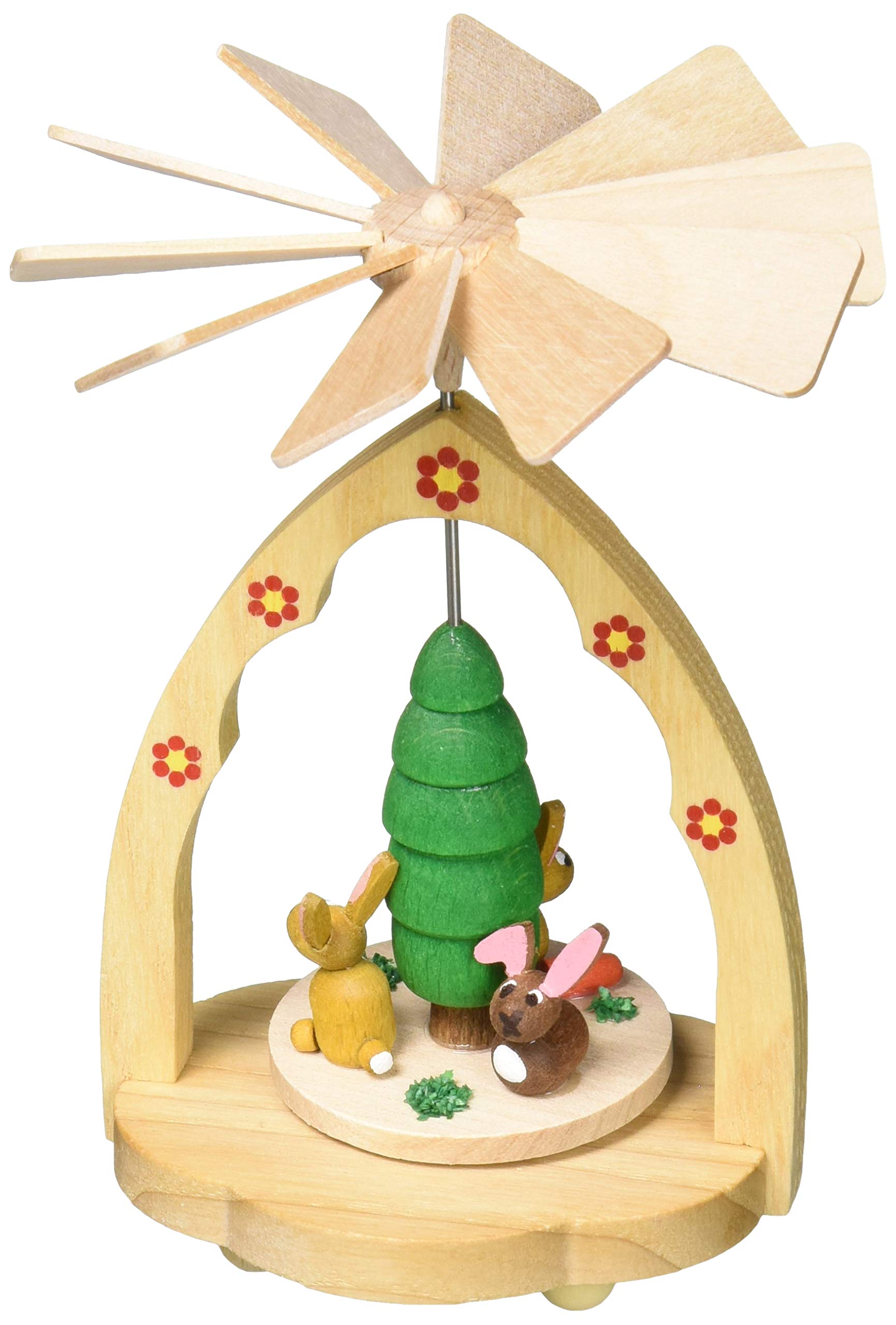 Alexander Taron 1712 Richard Glaesser Mini Pyramid-Rabbits-4.25 H W x 3.25, Brown