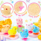 Tagitary Bunny and Jumping Chick Wind Up Toys Easter Plush Rabbit and Chicken Toy for Kids Toddlers Easter Egg Hunt Basket Party Favor Stocking Stuffers Classroom Prizes Christmas Birthday Gift
