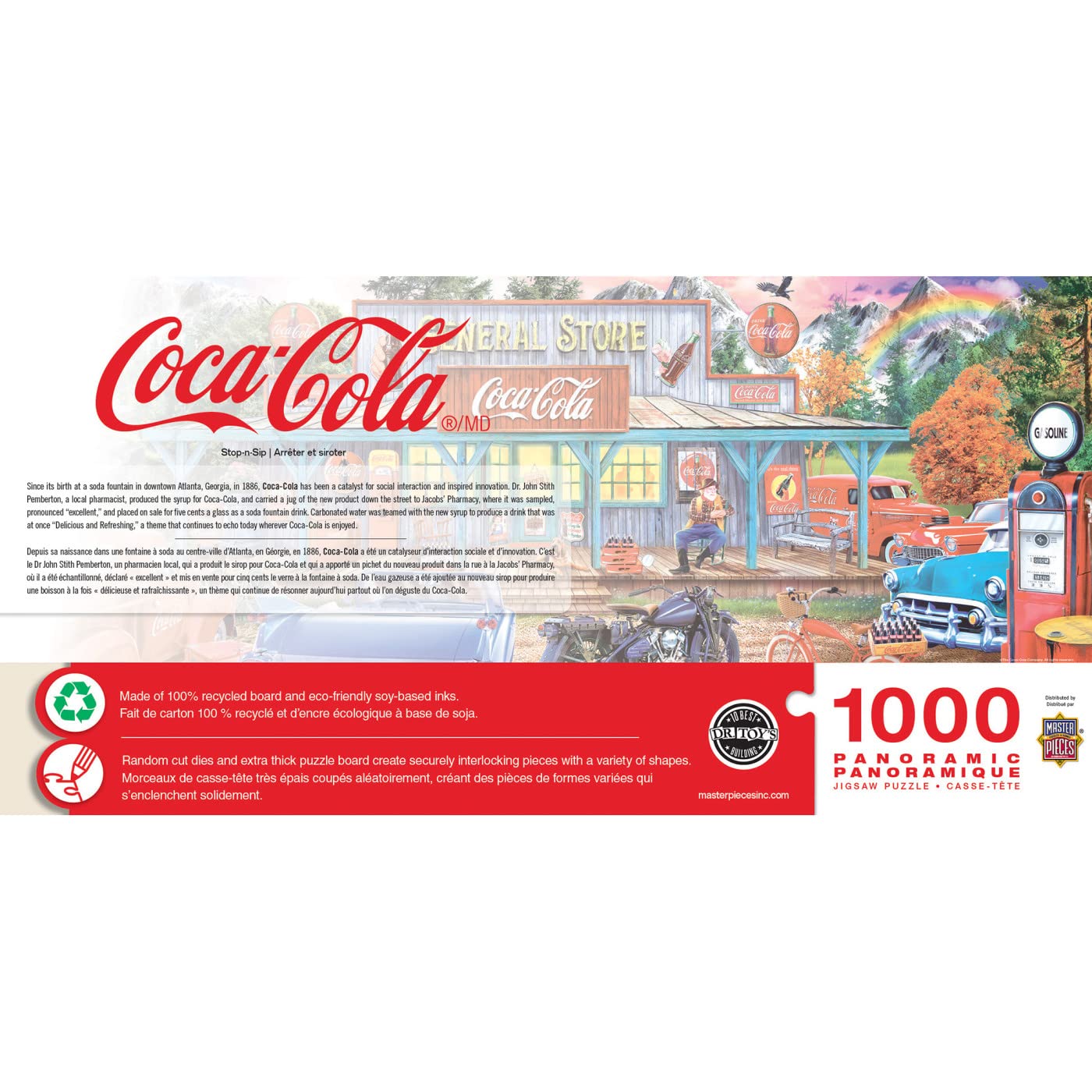 Masterpieces 1000 Piece Jigsaw Puzzle For Adults And Families - Coca-Cola Stop N Sip - 13'X39'