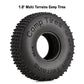 INJORA 1.0 Tires-S4 Multi Terrain Pin Crawler Tires for TRX4M SCX24 AX24 FCX24 Upgrade Parts, 65 * 19mm,T2440