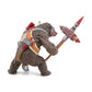 Papo - Mutant Bear Figurine - Hand-Painted Fantasy Warrior Toy for Kids Age 3+ - 36044 - protective coveringed Bear with Mace and Claws - Fantasy & Medieval Collection