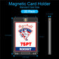 20-Pack One Touch Magnetic Card-Holder - 75Pt Card Magnetic Case, Magnet Card Holder For Baseball, Football, Basketball, Hockey,