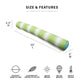 Big Joe Noodle No Inflation Needed Pool Float, Rolling Wave Lime Double Sided Mesh, Quick Draining Fabric, Jumbo 4 Feet