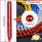 ZYFLSQ 100 Pcs 33'' 7mm Metallic Red Beads Necklaces, Bulk Mardi Gras Beaded Necklaces, Party Beads Costume Necklaces