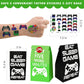 Bluegogo Video Game Party Favors, Gamer Party Favors - Vip Passes Keychains Tattoo Stickers Shoe Charms Button Caps Bags For Gam