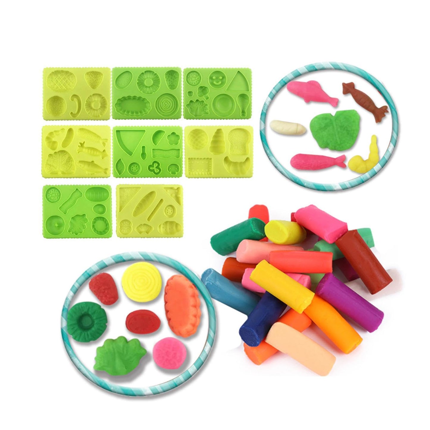 The Style Sutra 3D Tools Clay Toy Educational Modeling Clay Set For Toddlers Kids Style B
