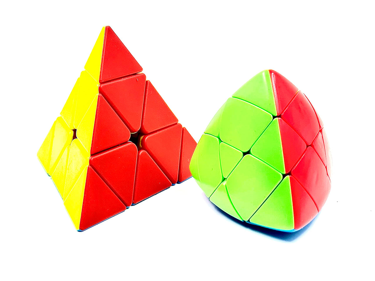 D ETERNAL Speed Cube Combo Set of Triangle and Mastermorphix Cubes Puzzle Game Toy